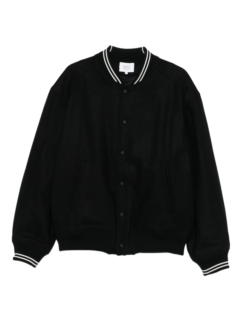 Куртка на пуговицах с ребристыми отделками Maison Kitsuné, черный
Куртка на пуговицах с ребристыми отделками Maison Kitsuné, черный
