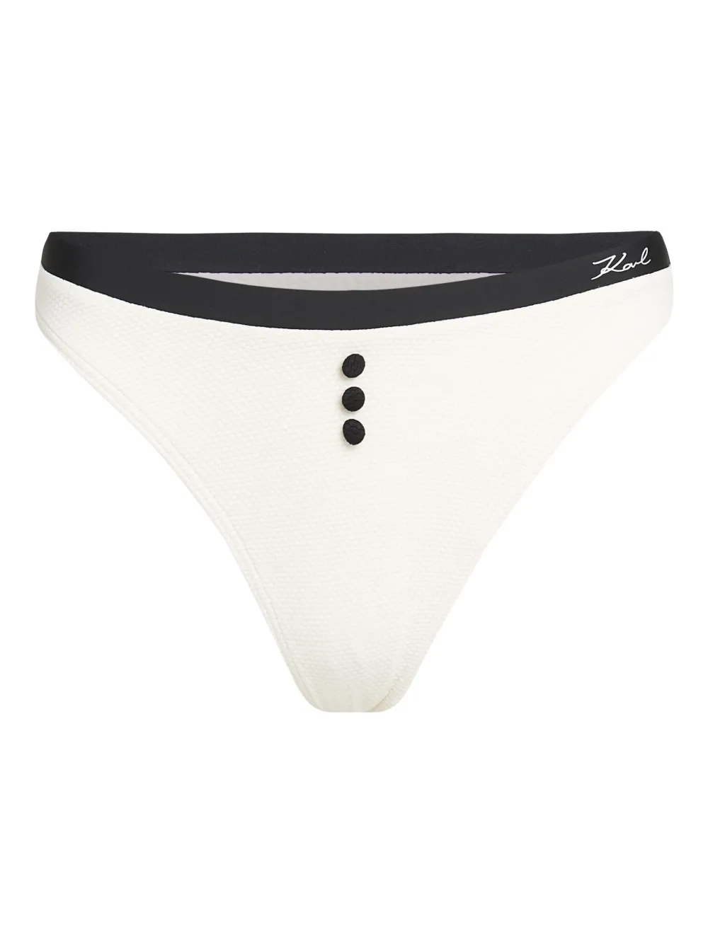 Плавки бикини с логотипом KARL LAGERFELD, белый 
Плавки бикини с логотипом KARL LAGERFELD, белый