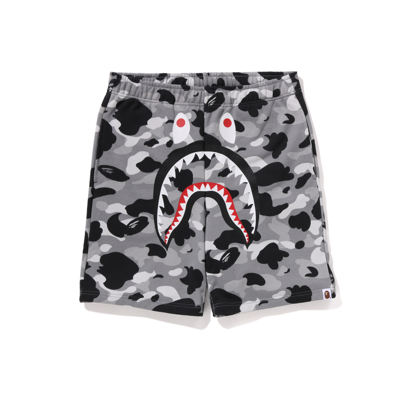 1st Camo Shark Track шорты A BATHING APE, серый камуфляж
1st Camo Shark Track шорты A BATHING APE, серый камуфляж