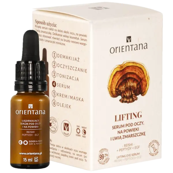 Увлажняющая сыворотка для глаз с рейши и пептидами, 15 мл Orientana
Увлажняющая сыворотка для глаз с рейши и пептидами, 15 мл Orientana