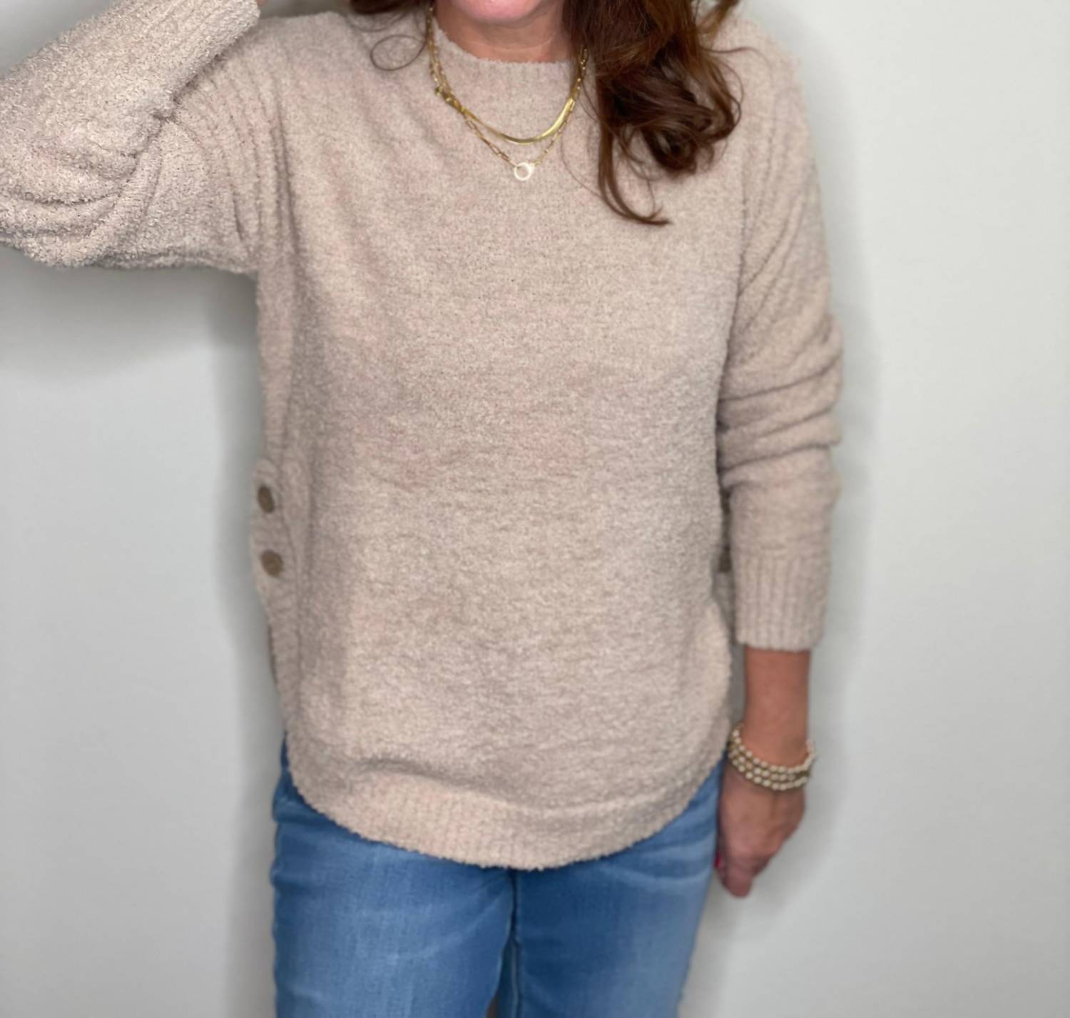 Мягкий топ с пуговицами по бокам в цвете Taupe hello nite, серо-коричневый
Мягкий топ с пуговицами по бокам в цвете Taupe hello nite, серо-коричневый