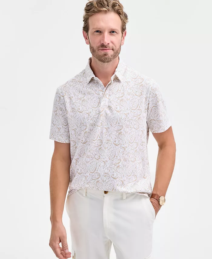 Мужская поло с коротким рукавом Paisley из пима-хлопка Club Room, белый
Мужская поло с коротким рукавом Paisley из пима-хлопка Club Room, белый