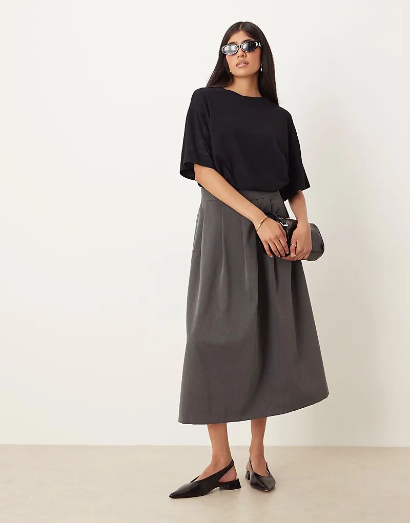 Юбка мидакси JDY А-силуэта серого цвета
Юбка мидакси JDY А-силуэта серого цвета