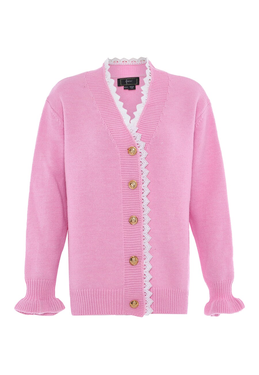Вязаный кардиган faina, розовый
Вязаный кардиган faina, розовый