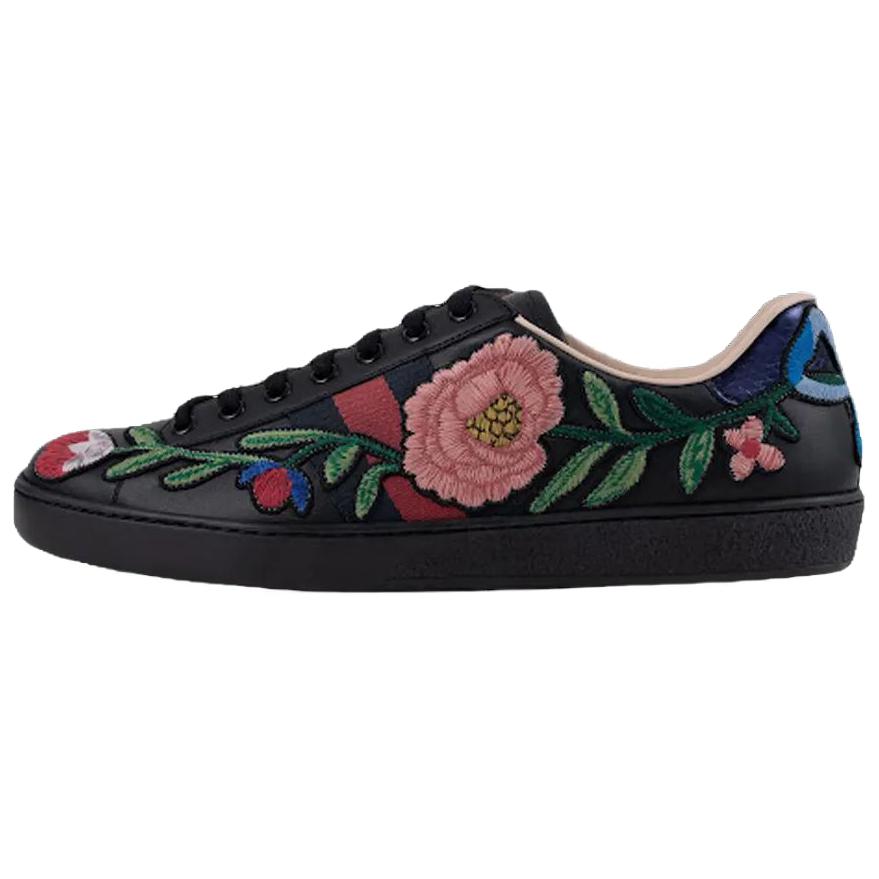 GUCCI Ace Embroidered 'Floral Black'
GUCCI Ace Embroidered 'Floral Black'