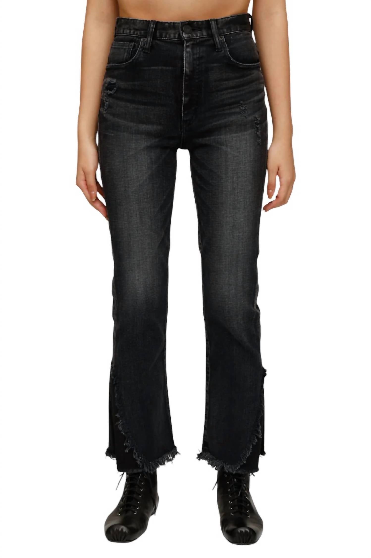 Джинсы Alhambra Flare черного цвета Moussy
Джинсы Alhambra Flare черного цвета Moussy