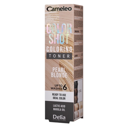 Тонер для волос Color Shot Pearl Blonde 60 мл Cameleo
Тонер для волос Color Shot Pearl Blonde 60 мл Cameleo