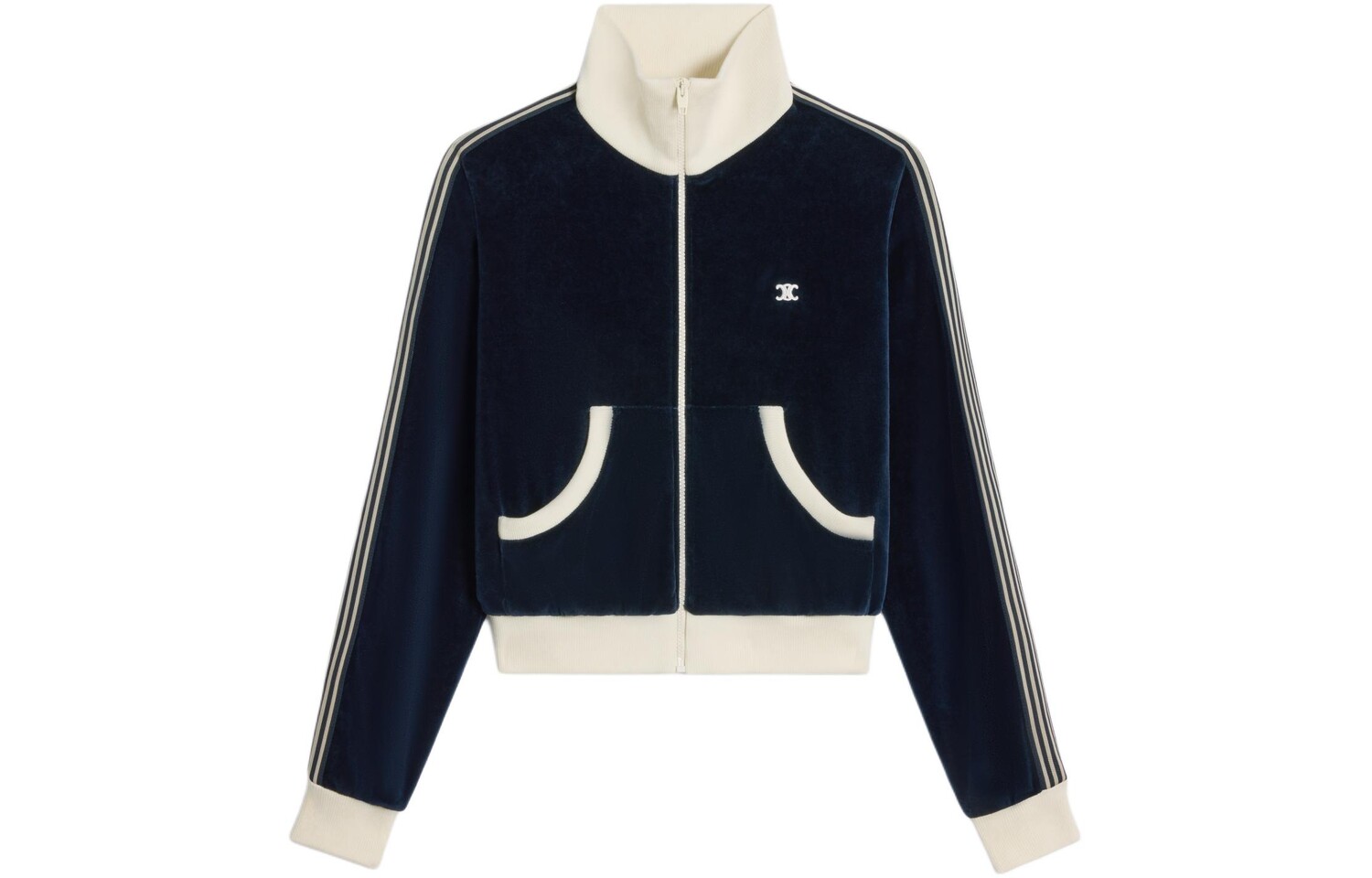 Куртка женская Celine с высоким воротником, темно-синий / белый
Куртка женская Celine с высоким воротником, темно-синий / белый