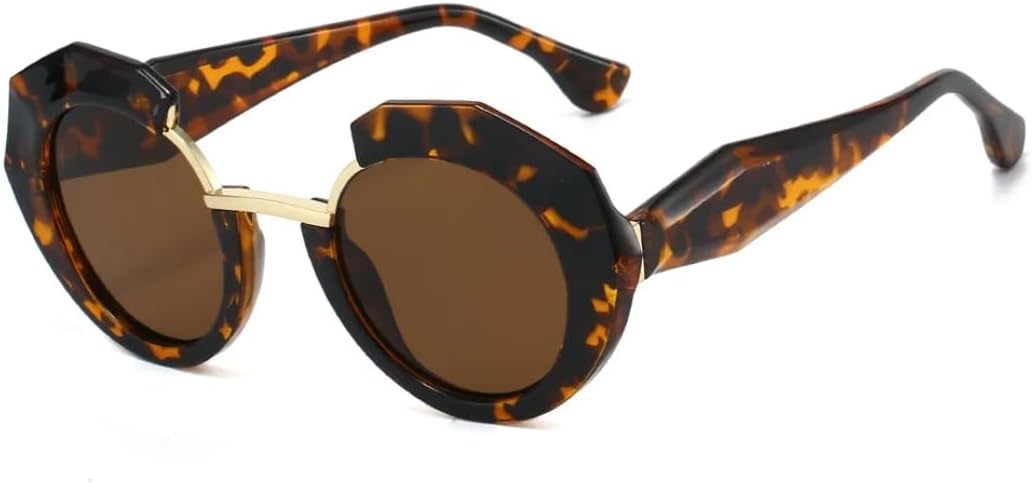 Ретро-солнцезащитные очки с леопардовым градиентом в круглой оправе для женщин, уличная стрельба, модный стиль, панк, для мужчин, защита от УФ-излучения UV400 UATXTAU, Leopard Tea
Ретро-солнцезащитные очки с леопардовым градиентом в круглой оправе для женщин, уличная стрельба, модный стиль, панк, для мужчин, защита от УФ-излучения UV400 UATXTAU, Leopard Tea