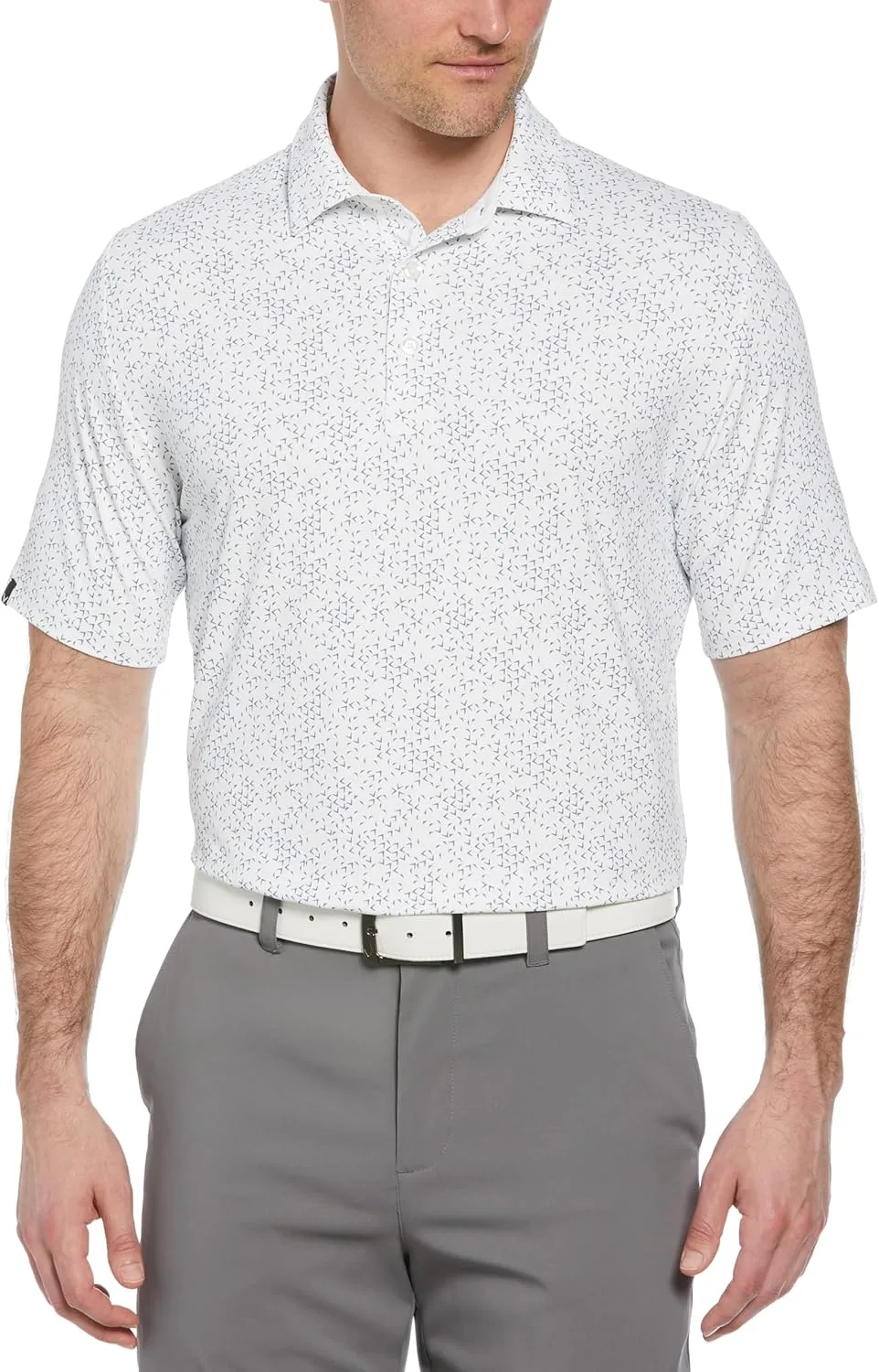 Мужская поло для гольфа Callaway с принтом "шеврон", короткий рукав, технология Swing Tech, влагоотводящая
Мужская поло для гольфа Callaway с принтом "шеврон", короткий рукав, технология Swing Tech, влагоотводящая