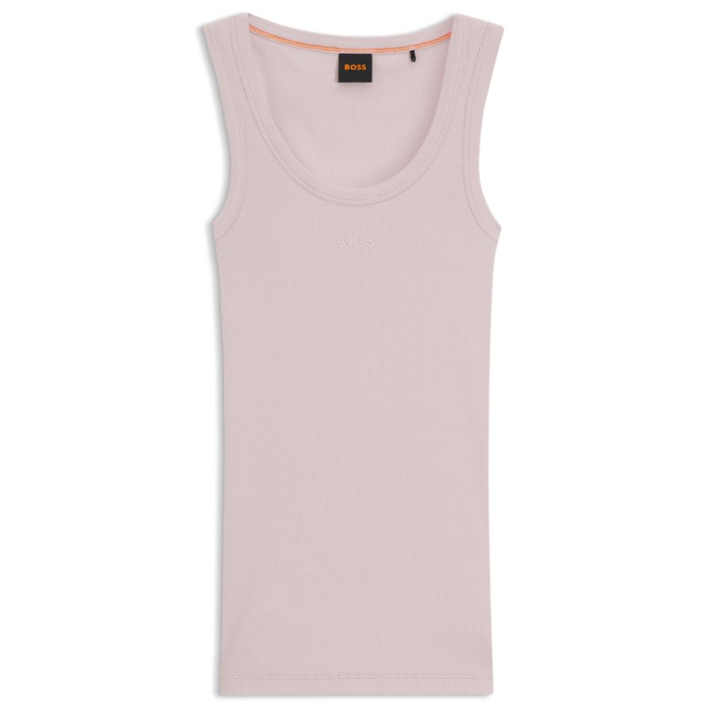 Облегающий топ из стрейч-хлопка с ребристой структурой BOSS, светло-фиолетовый
Облегающий топ из стрейч-хлопка с ребристой структурой BOSS, светло-фиолетовый