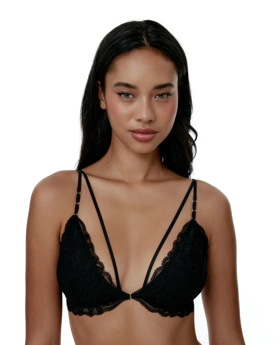 Бюстгальтер-бралетт с лямкой и ремешками Black Limba, черный
Бюстгальтер-бралетт с лямкой и ремешками Black Limba, черный