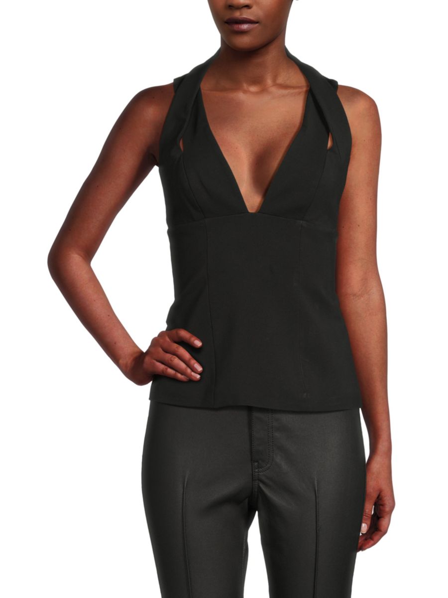 Майка-бандаж Rylee с бретельками через шею Et Ochs, черный
Майка-бандаж Rylee с бретельками через шею Et Ochs, черный