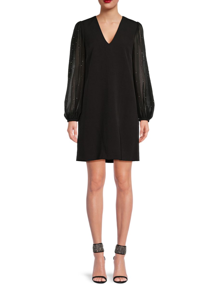 Мини-платье с декоративными прозрачными рукавами Tommy Hilfiger, черный
Мини-платье с декоративными прозрачными рукавами Tommy Hilfiger, черный