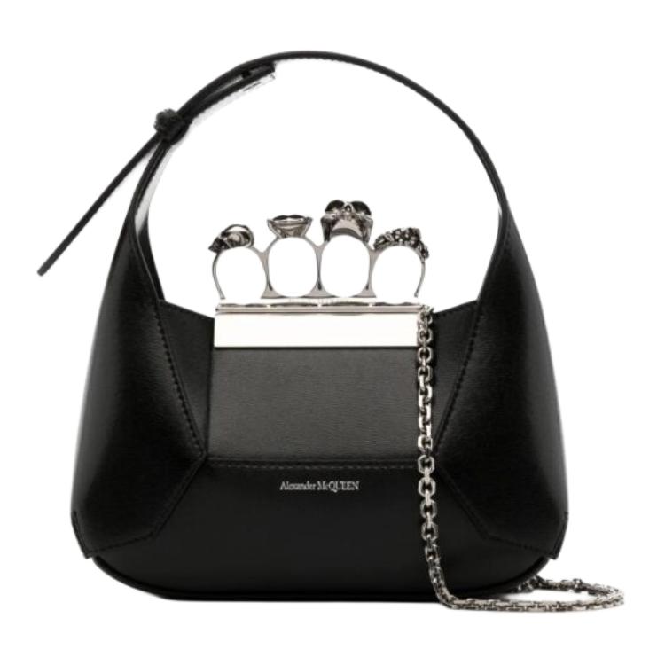 Alexander McQueen Гладкая кожаная сумка хобо через плечо миниатюрная женская черная
Alexander McQueen Гладкая кожаная сумка хобо через плечо миниатюрная женская черная