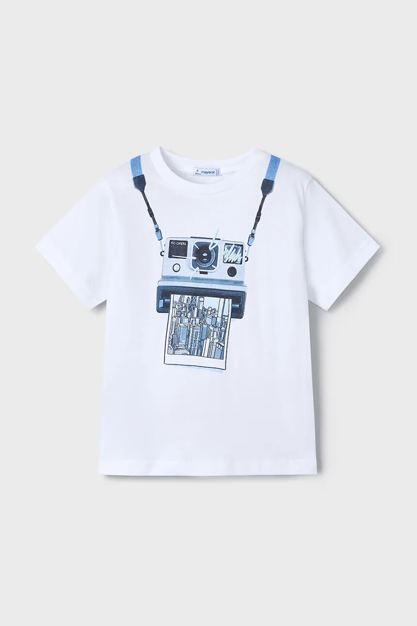 Футболка из хлопка для детей Mayoral, синий
Футболка из хлопка для детей Mayoral, синий