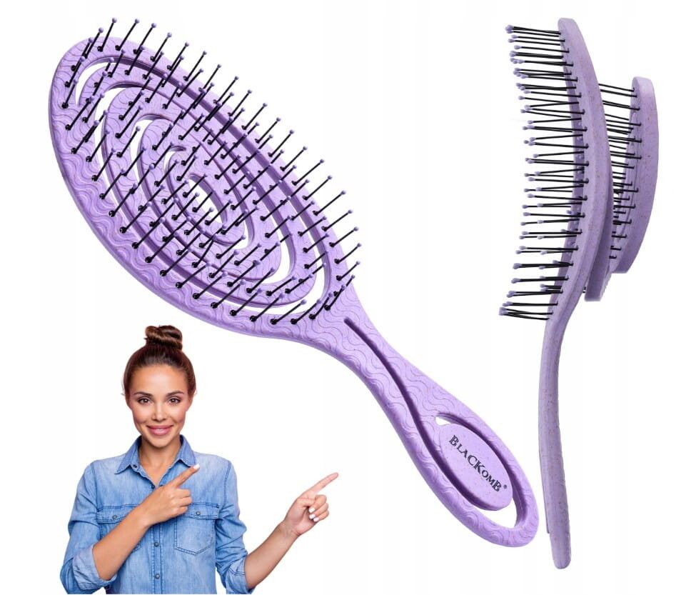 Экологическая массажная щетка для волос Blackomb Eco, фиолетовая Ponik'S
Экологическая массажная щетка для волос Blackomb Eco, фиолетовая Ponik'S