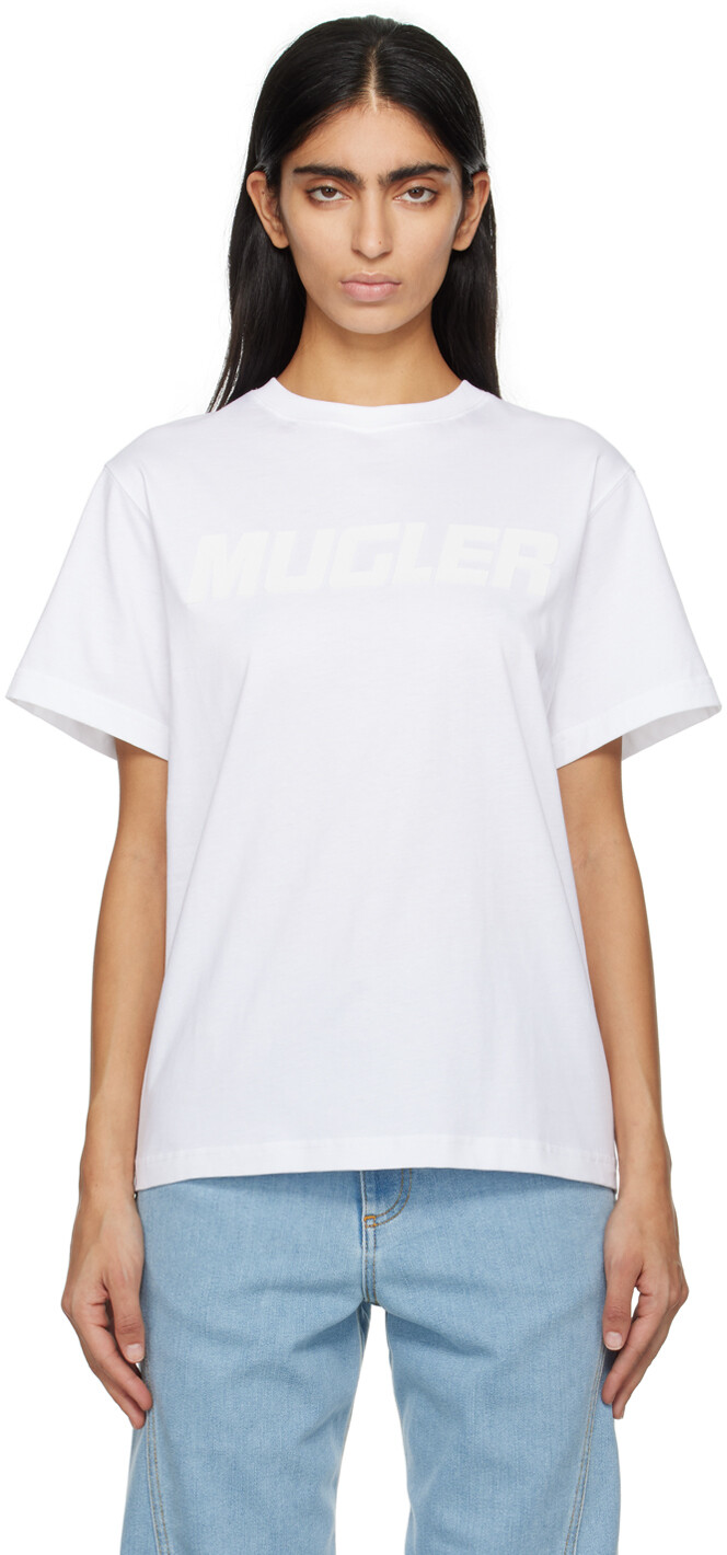 Белая футболка с принтом Mugler, цвет Warm white
Белая футболка с принтом Mugler, цвет Warm white