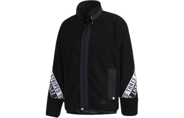 Бархатная куртка мужская черная Adidas, черный 
Бархатная куртка мужская черная Adidas, черный