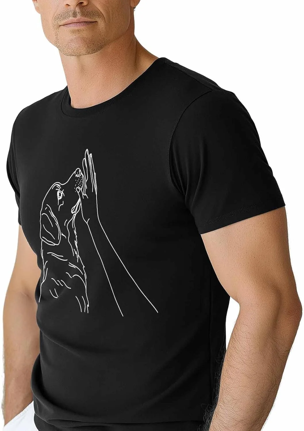 Футболка для мужчин с принтом собаки и руки, Crew Neck, короткий рукав NITBANLA
Футболка для мужчин с принтом собаки и руки, Crew Neck, короткий рукав NITBANLA