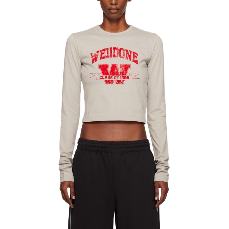 Футболка женская WE11DONE, светло-серый
Футболка женская WE11DONE, светло-серый