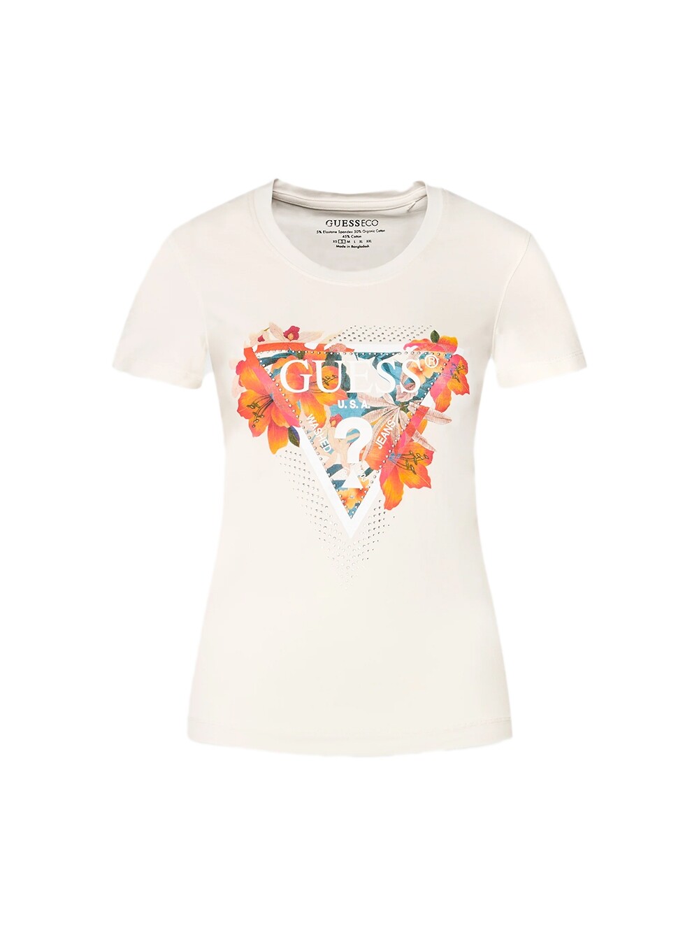 Футболка с тропическим треугольником Guess, белый
Футболка с тропическим треугольником Guess, белый