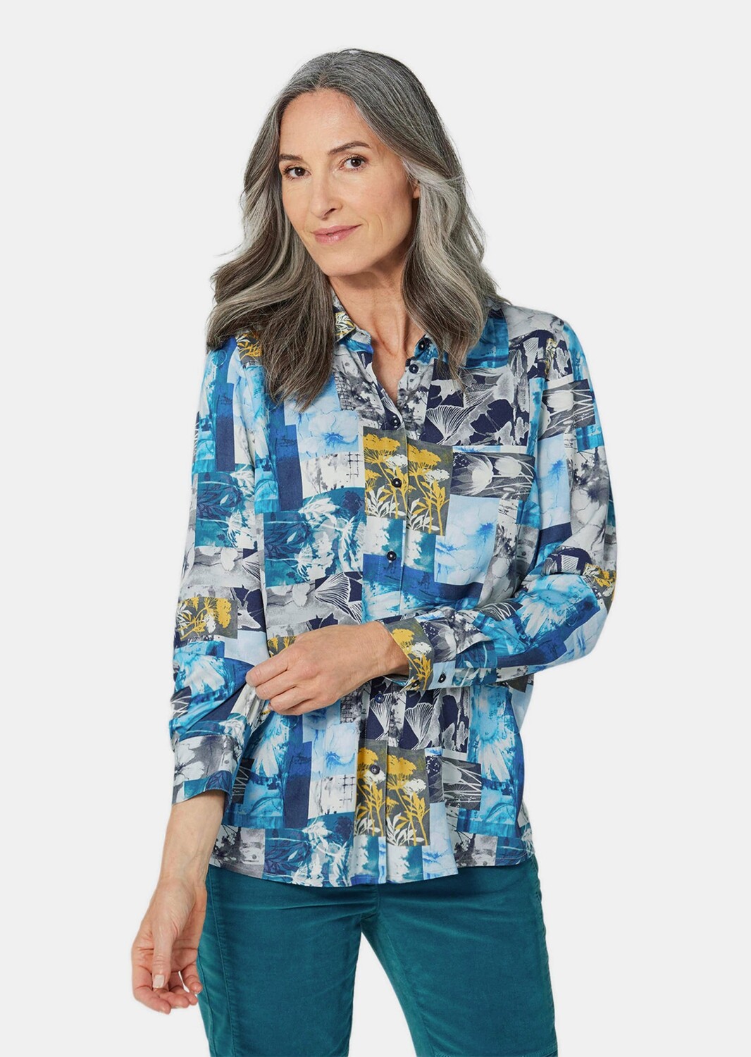 Блуза GOLDNER Hemd, цвет grau/gemustert
Блуза GOLDNER Hemd, цвет grau/gemustert