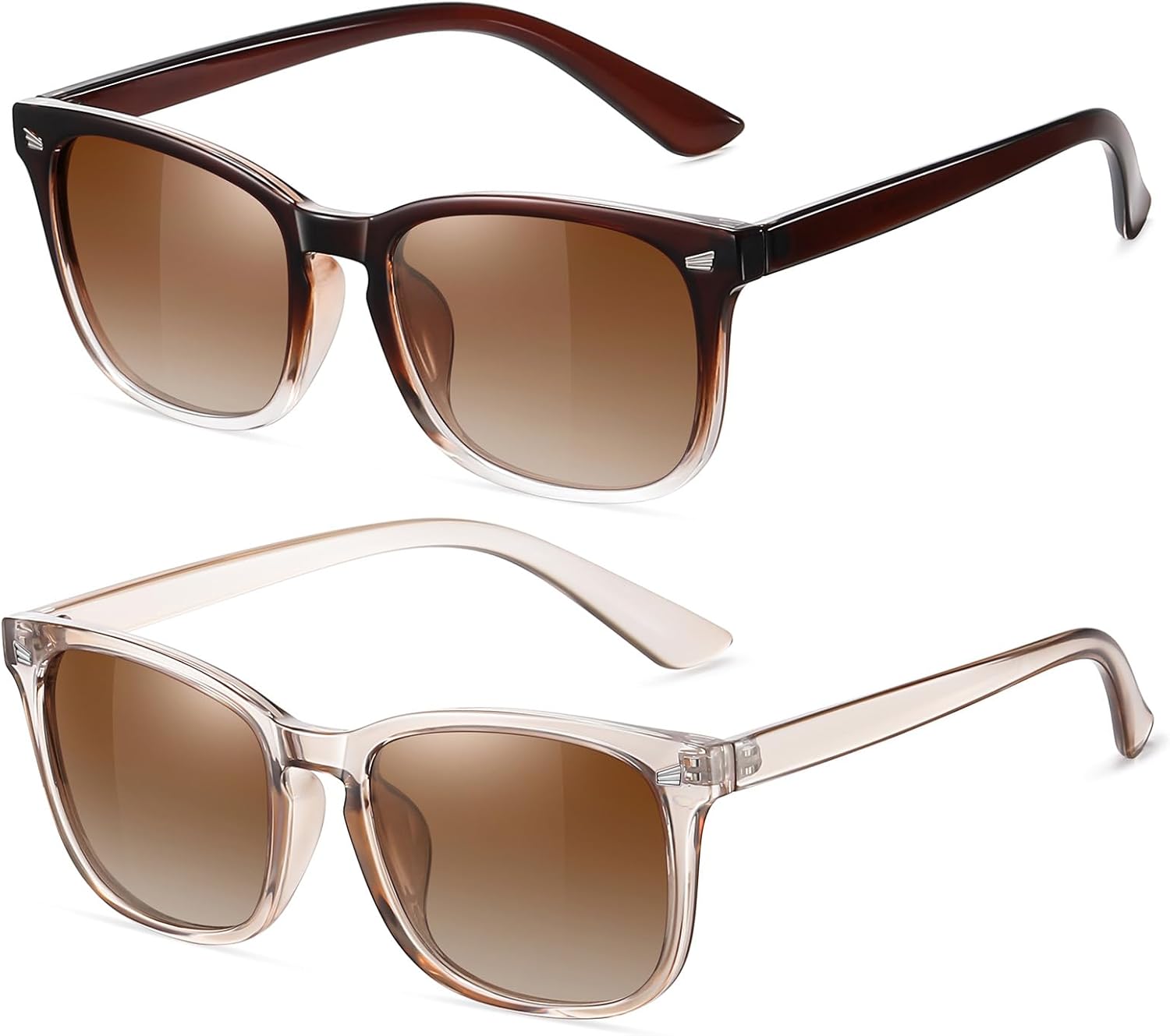 Поляризованные солнцезащитные очки FEIDUSUN для женщин и мужчин. Классические модные солнцезащитные очки с защитой от УФ-излучения, A03 Dark Tea&transparent / Gradient Tea + Light Tea / Gradient Tea
Поляризованные солнцезащитные очки FEIDUSUN для женщин и мужчин. Классические модные солнцезащитные очки с защитой от УФ-излучения, A03 Dark Tea&transparent / Gradient Tea + Light Tea / Gradient Tea