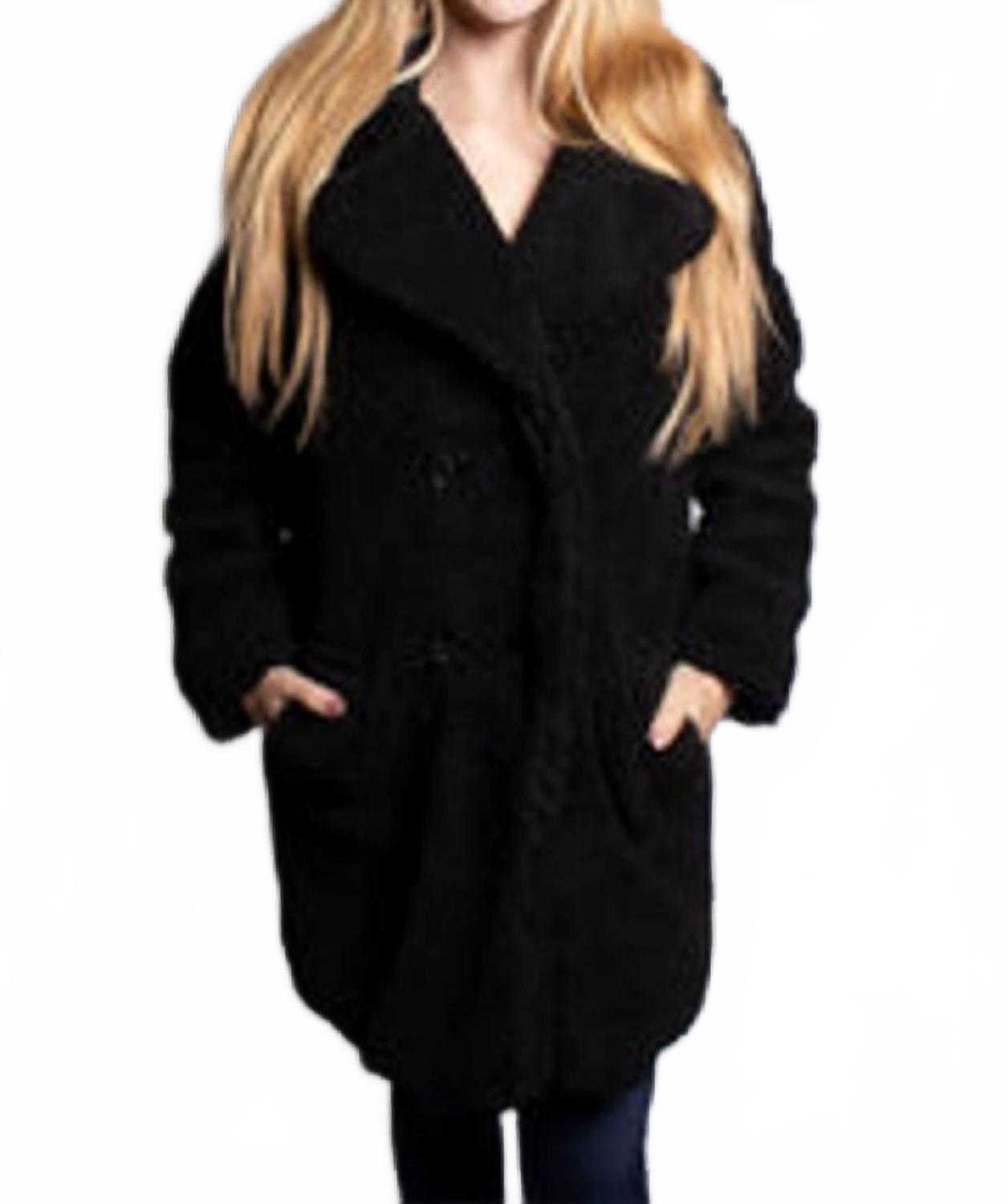 Шерповая куртка с боковыми карманами в черном цвете Urban Retro
Шерповая куртка с боковыми карманами в черном цвете Urban Retro