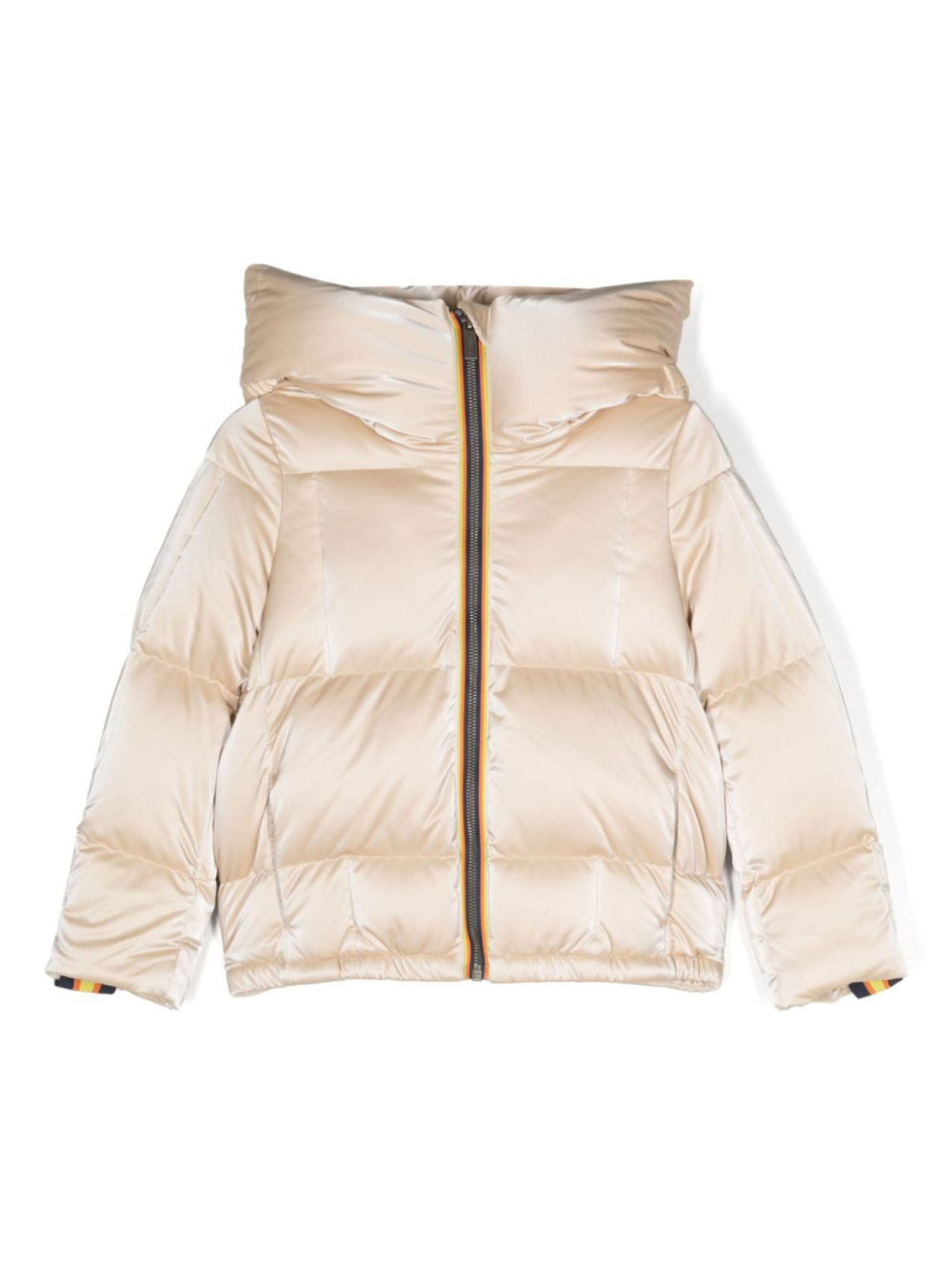 K Way Kids пуховик на молнии с капюшоном, нейтральный цвет
K Way Kids пуховик на молнии с капюшоном, нейтральный цвет