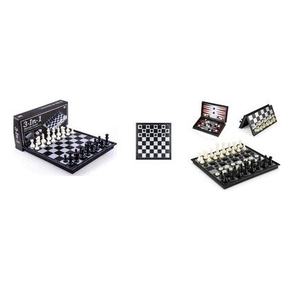 3в1 Шахматы, логическая игра, W&K, 31,5x31,5x2см
3в1 Шахматы, логическая игра, W&K, 31,5x31,5x2см