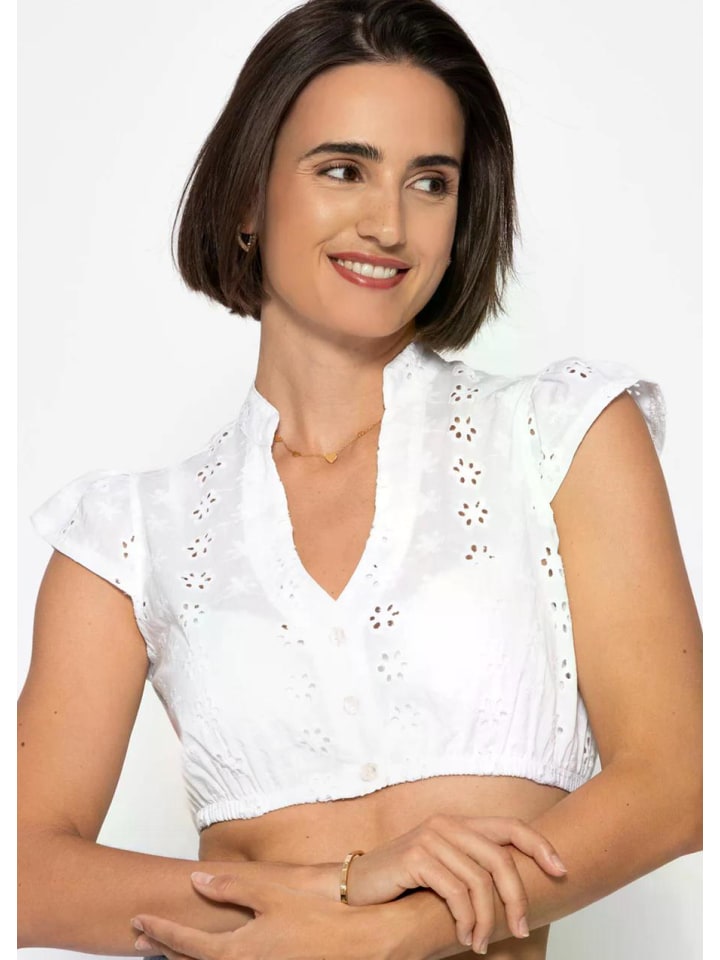 Хлопковая блузка с вышивкой белого цвета SASSYCLASSY
Хлопковая блузка с вышивкой белого цвета SASSYCLASSY