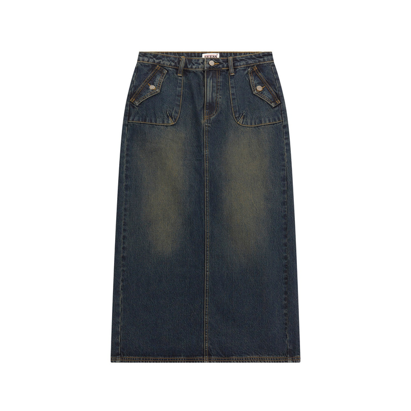 GUESS Джинсовая длинная юбка Women's Washed Blue
GUESS Джинсовая длинная юбка Women's Washed Blue