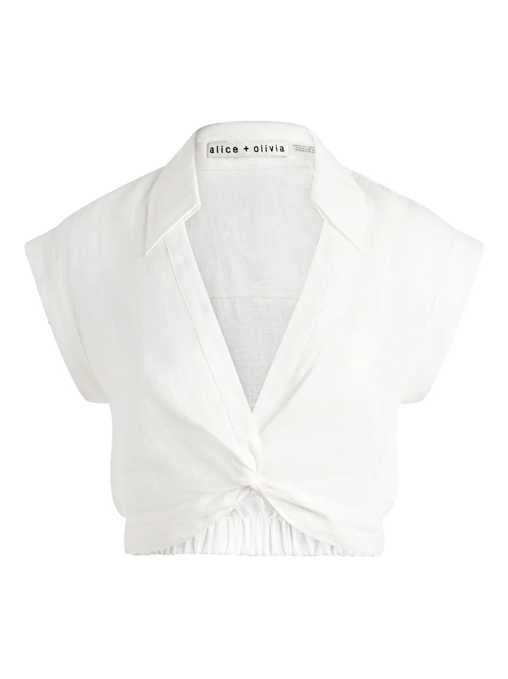 Льняной топ Mila с драпировкой Alice + Olivia, белый
Льняной топ Mila с драпировкой Alice + Olivia, белый