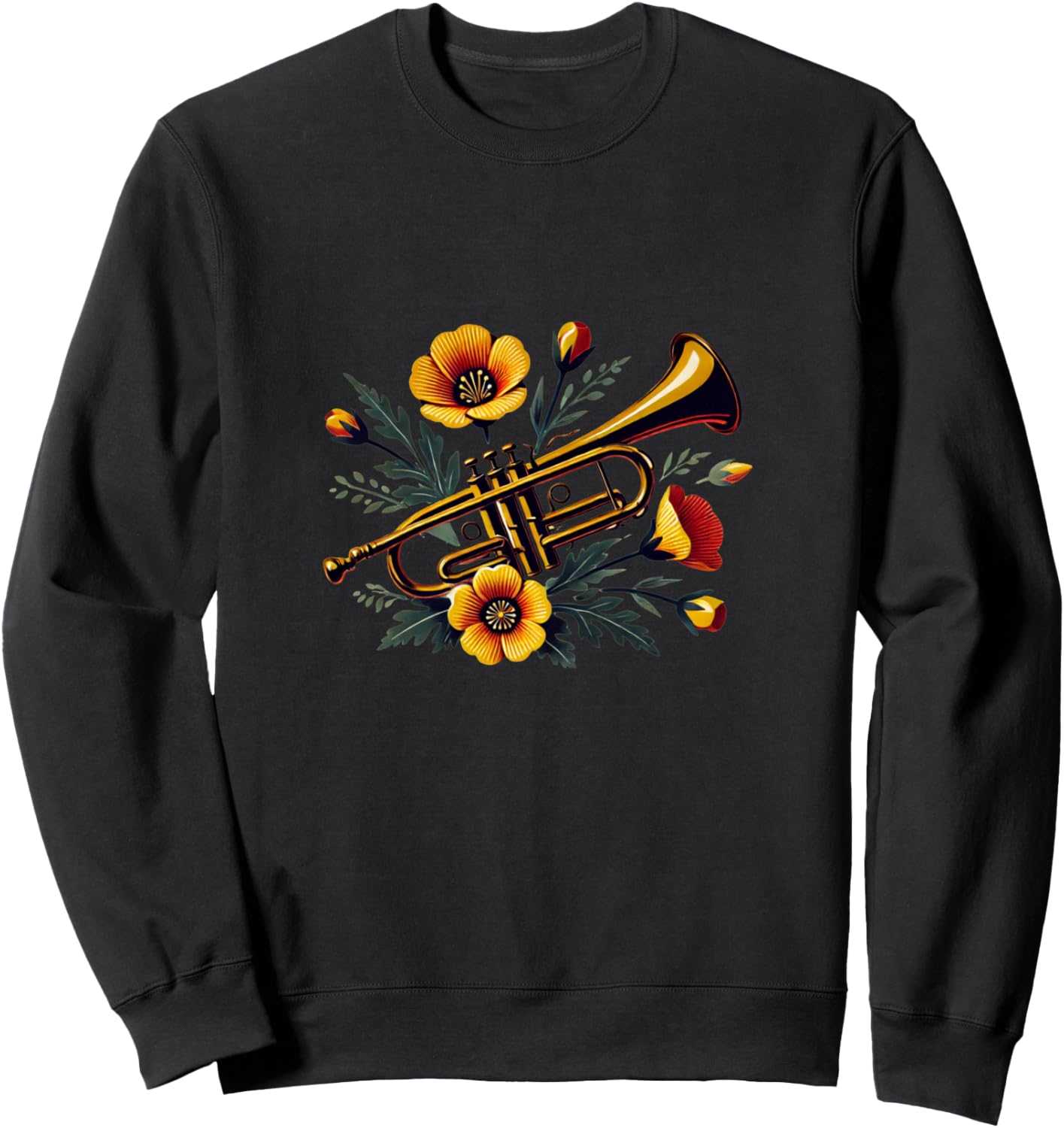 Иллюстрация трубы, цветочный рисунок трубы, толстовка Vintage Trumpets Snugg, черный
Иллюстрация трубы, цветочный рисунок трубы, толстовка Vintage Trumpets Snugg, черный