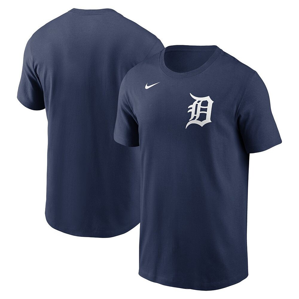 Мужская темно-синяя футболка Nike Detroit Tigers Fuse Wordmark, цвет Tgr Navy
Мужская темно-синяя футболка Nike Detroit Tigers Fuse Wordmark, цвет Tgr Navy