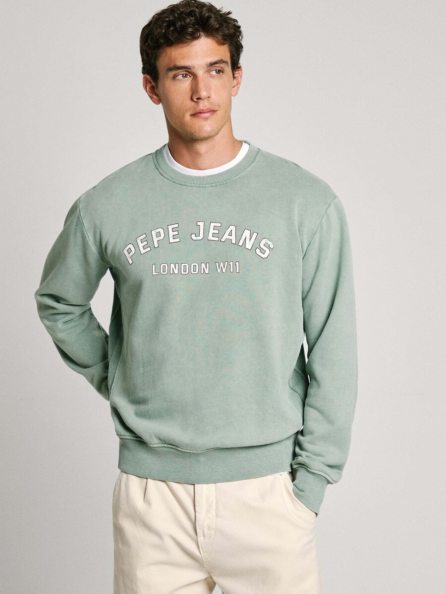 Толстовка Pepe Jeans ALDRIDGE CREW, мятный 
Толстовка Pepe Jeans ALDRIDGE CREW, мятный