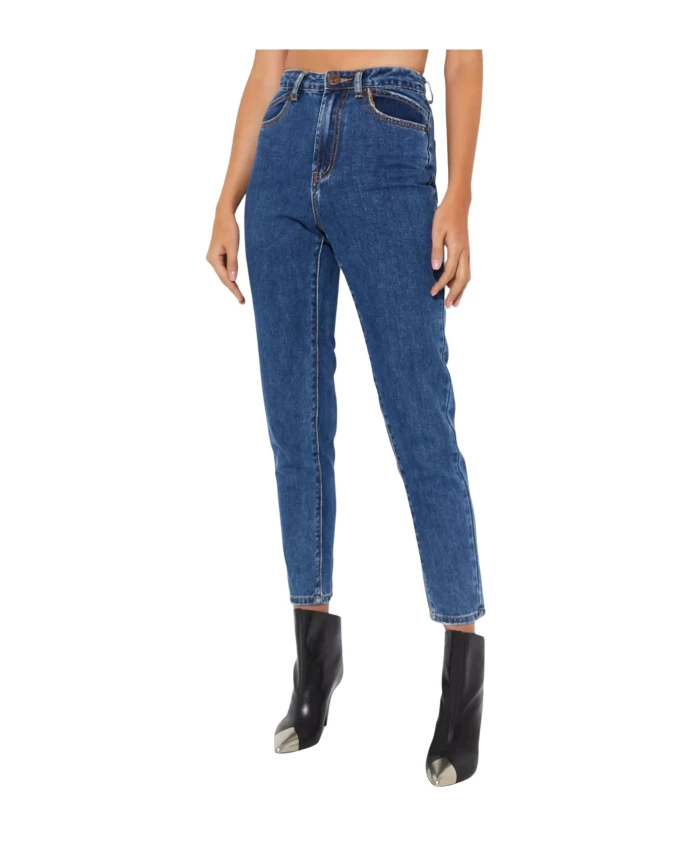 Синие джинсы-мом с высокой талией One Teaspoon, синий
Синие джинсы-мом с высокой талией One Teaspoon, синий