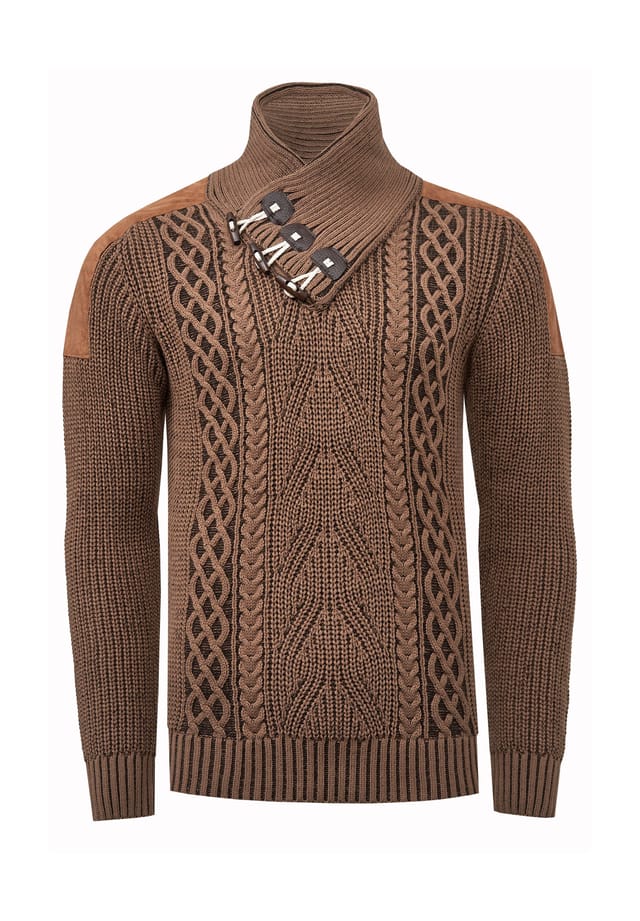 Свитер с модным узором вязки Rusty Neal, коричневый
Свитер с модным узором вязки Rusty Neal, коричневый