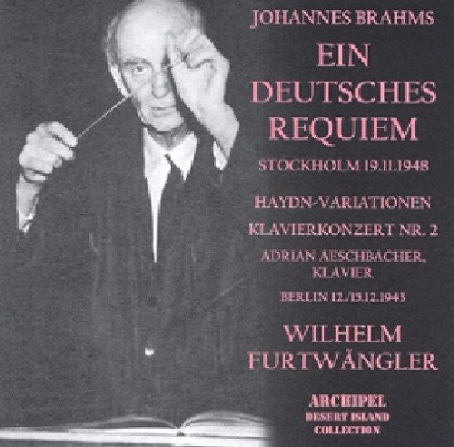 CD диск Brahms / Furtwangler: Ein Deutsches Requiem
CD диск Brahms / Furtwangler: Ein Deutsches Requiem