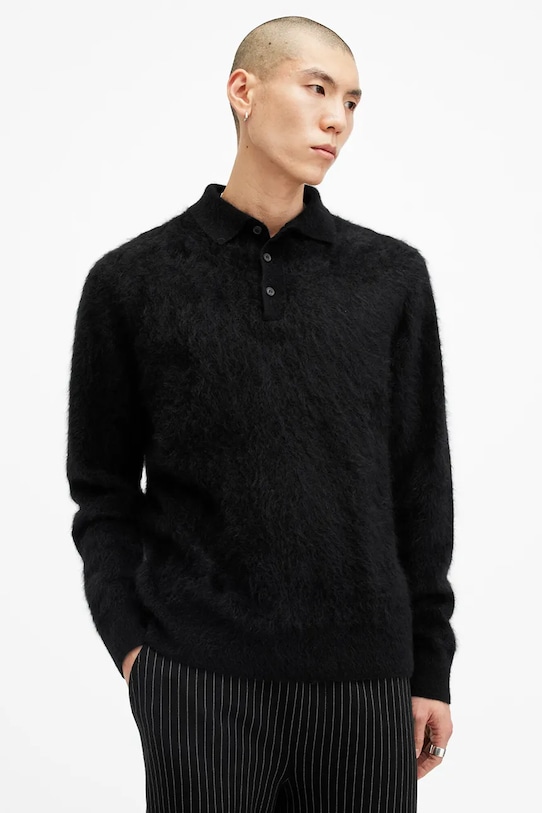 Кашемировый свитер ABEL Allsaints, черный
Кашемировый свитер ABEL Allsaints, черный