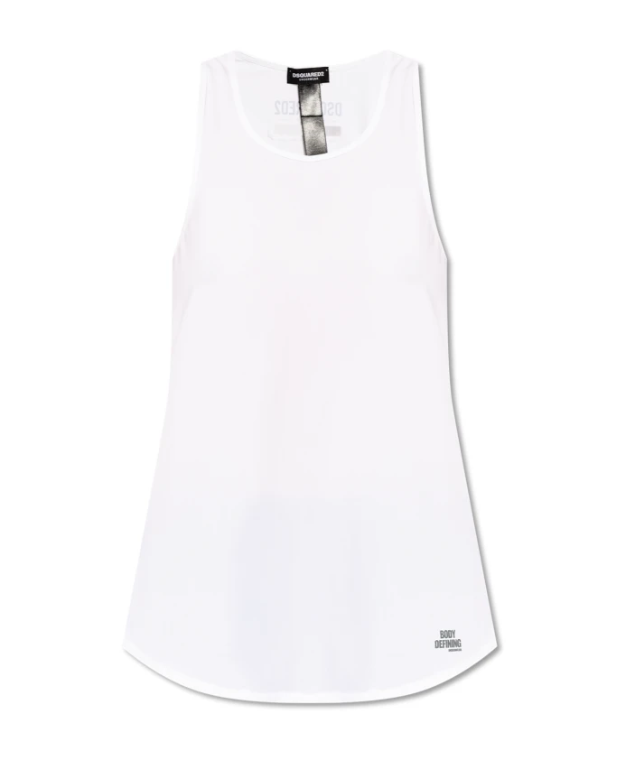 Топ из коллекции нижнего белья Dsquared2, белый 
Топ из коллекции нижнего белья Dsquared2, белый