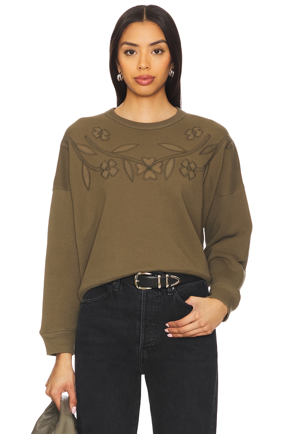 Толстовка с цветочной аппликацией The Great, army
Толстовка с цветочной аппликацией The Great, army