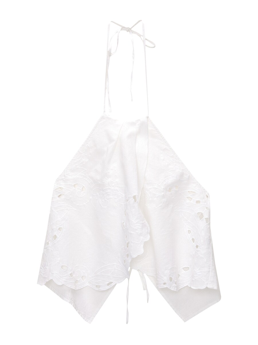 Топ Pull&Bear, белый 
Топ Pull&Bear, белый