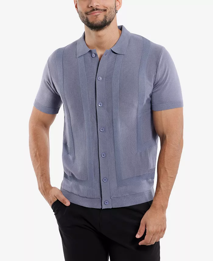 Мужской классический поло-свитер с ребристой текстурой Spring + Mercer, синий
Мужской классический поло-свитер с ребристой текстурой Spring + Mercer, синий