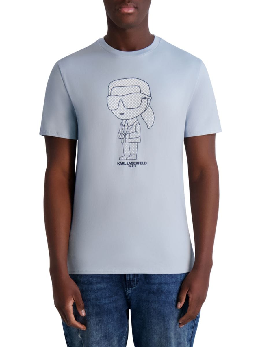 Футболка из хлопка с графическим логотипом Karl Lagerfeld Paris, светло-синий
Футболка из хлопка с графическим логотипом Karl Lagerfeld Paris, светло-синий