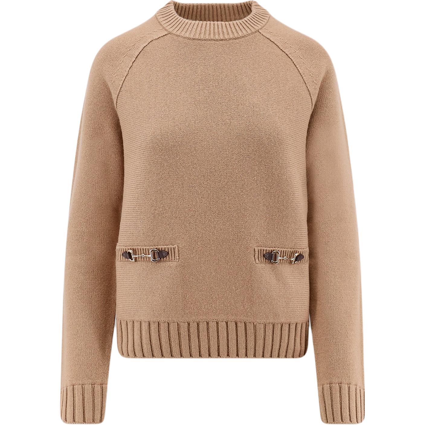 Свитер Horsebit с вязкой GUCCI, коричневый
Свитер Horsebit с вязкой GUCCI, коричневый