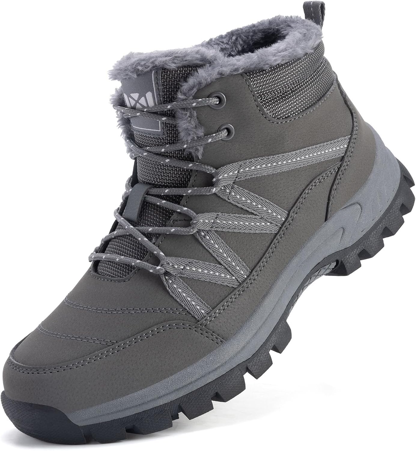 Зимние ботинки Qiucdzi для мужчин, снежные ботинки с теплой меховой подкладкой, противоскользящие, походные ботильоны, удобная обувь для прогулок и треккинга на открытом воздухе, серый
Зимние ботинки Qiucdzi для мужчин, снежные ботинки с теплой меховой подкладкой, противоскользящие, походные ботильоны, удобная обувь для прогулок и треккинга на открытом воздухе, серый