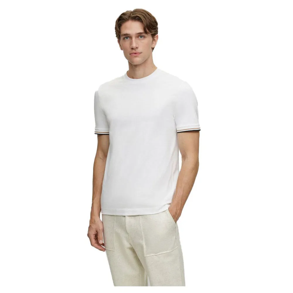 Футболка с коротким рукавом BOSS Thompson 10236129, белый 
Футболка с коротким рукавом BOSS Thompson 10236129, белый