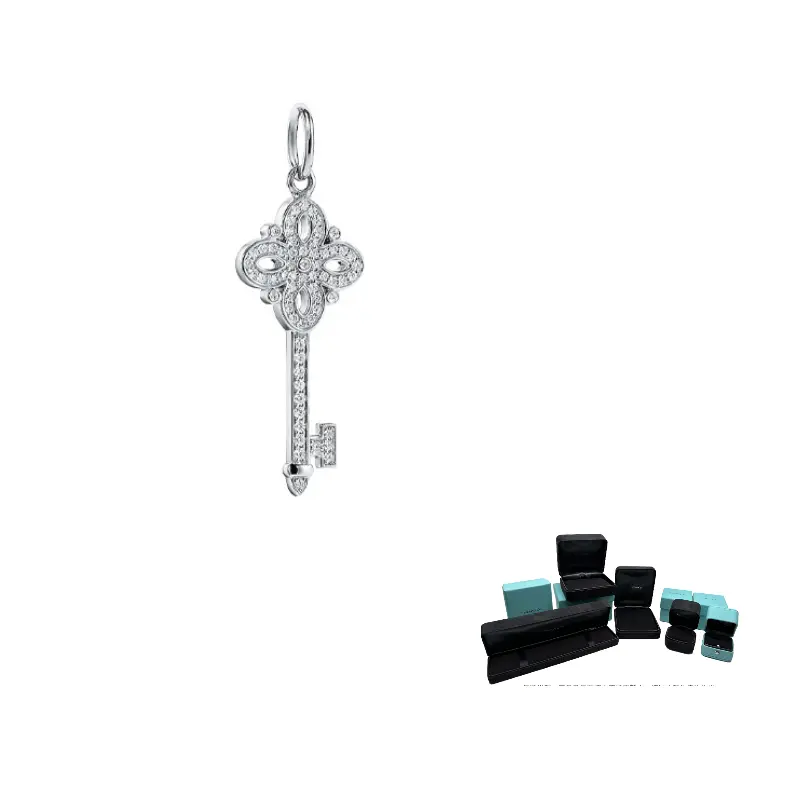 TIFFANY & CO. 18К белое золото с бриллиантами шармы / подвески женские
